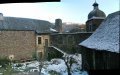 Vue depuis la cour intérieure du château avant travaux